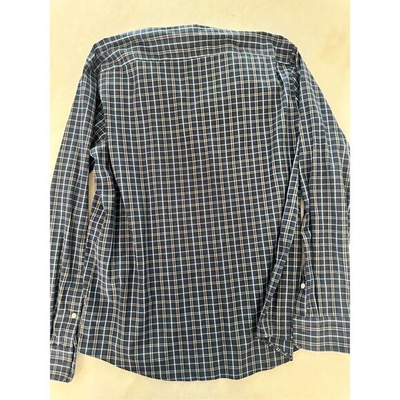 Faherty blue and white men’s button down shirt, size L - Picture 5 of 5